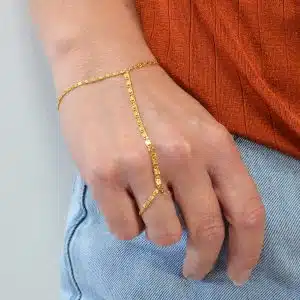 Bijou Main chaîne doré
