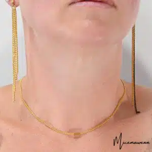 Boucles d'oreilles pendante asymétrique