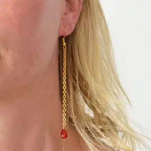 Boucles d'oreilles pendante goutte d'eau