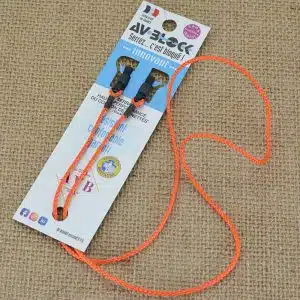 Cordon de lunettes AVBlock classique orange. disponible en longueur 65cm et 80 cm