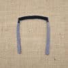 Cordon de lunettes Adulte Sport auto ajustable. Cordon de lunettes fixation chaussette sur la branche, tortillon flexible auto ajustable à l'arrière de la tête Gris
