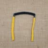 Cordon de lunettes Adulte Sport auto ajustable. Cordon de lunettes fixation chaussette sur la branche, tortillon flexible auto ajustable à l'arrière de la tête Jaune foncé