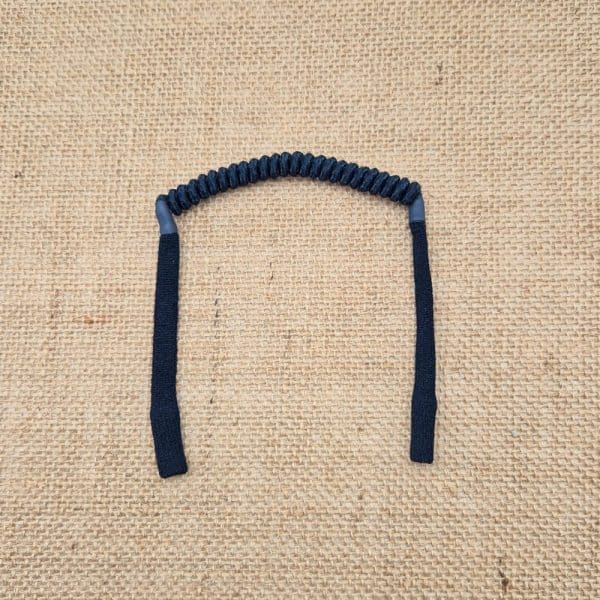 Cordon de lunettes Adulte Sport auto ajustable. Cordon de lunettes fixation chaussette sur la branche, tortillon flexible auto ajustable à l'arrière de la tête Noir