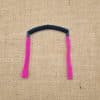 Cordon de lunettes Adulte Sport auto ajustable. Cordon de lunettes fixation chaussette sur la branche, tortillon flexible auto ajustable à l'arrière de la tête rose INTENSE