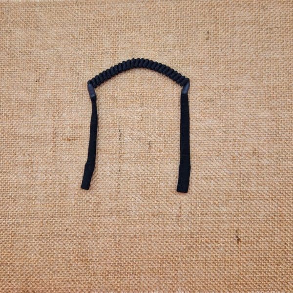 Cordon de lunettes Adulte Sport auto ajustable. Cordon de lunettes fixation chaussette sur la branche, tortillon flexible auto ajustable à l'arrière de la tête Noir