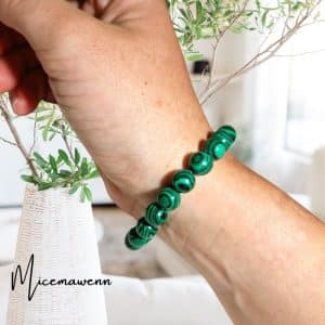 Bracelet avec perles Malachite