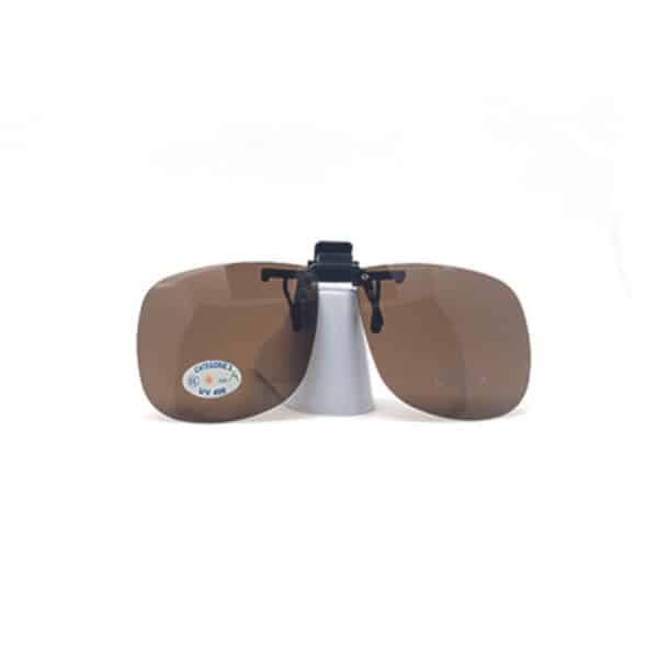 Clips solaires polarisés Marron : renforce les contrastes et les reliefs