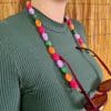 -Chaine de lunettes et Collier perles baroques vif