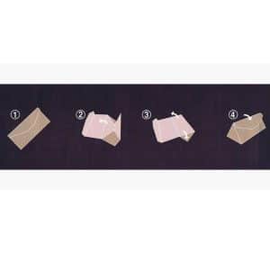 Etui à lunettes pliable. Une fois vide, il se replie à plat pour prendre un minimum de place dans votre sac, votre poche ou votre boîte à gants. Notice