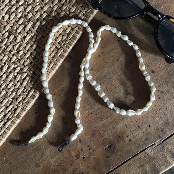 Cordon de lunettes coquillage