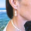 Boucles d'oreilles étoile de mer, coloris coquillage