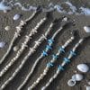 Cordon de lunettes Blanc et turquoise Étoiles de mer – Esprit bord de mer - 6 modèles disponibles