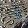 -Cordon de lunettes Etoile de mer coquillage Blanc