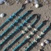 Cordon de lunettes Étoiles de mer turquoise – Esprit bord de mer